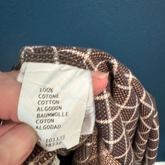 Ermenegildo Zegna Men's Brown Checkered Shirt M - Picture 4 of 9